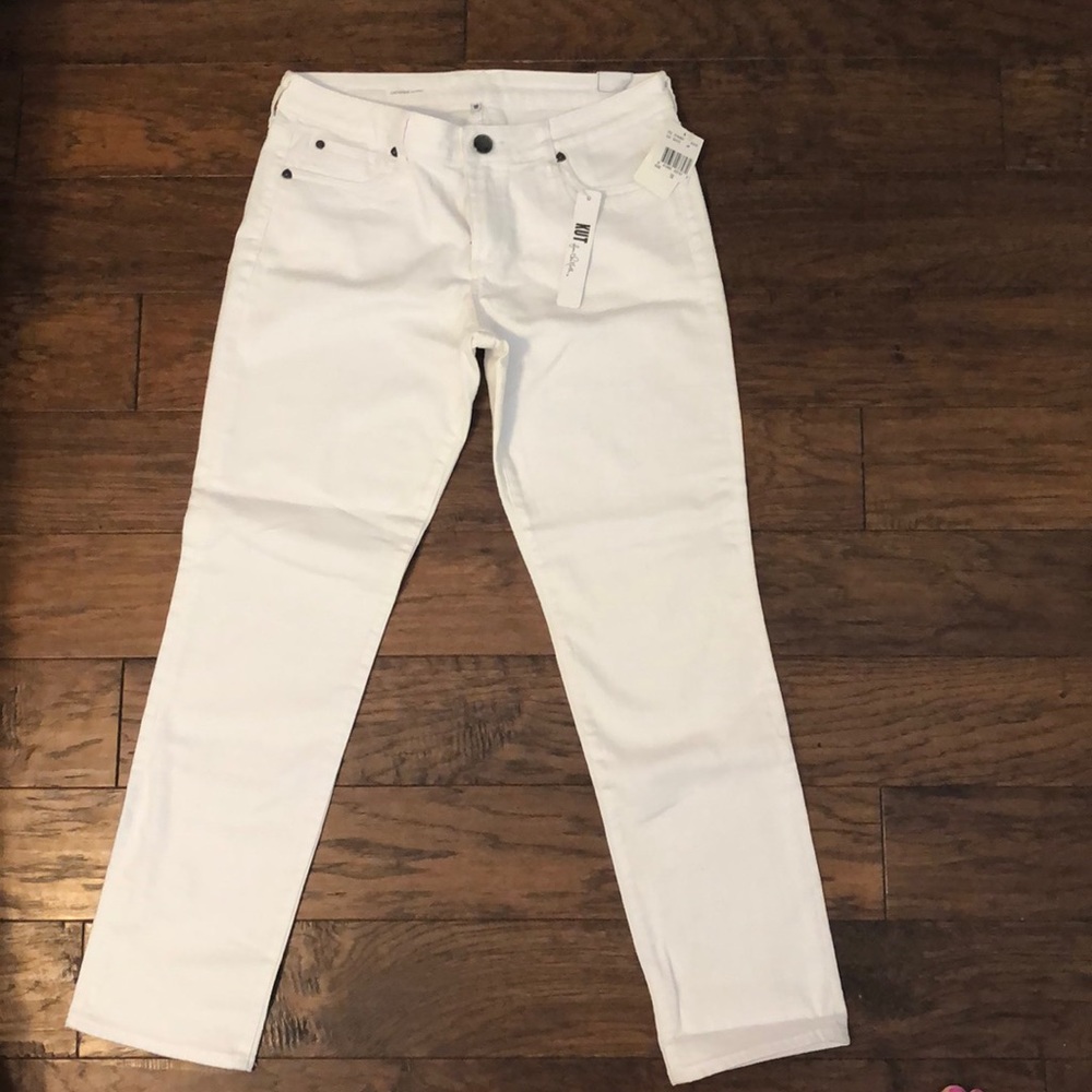 NWT Kut from the Kloth White Boyfriend Pants